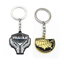 Game Death Stranding Keychain Metal FRAGILE Keyring Map Logo Key Chains Holder Men Women Chaveiro Cosplay Jewelry Accessories 2024 - buy cheap