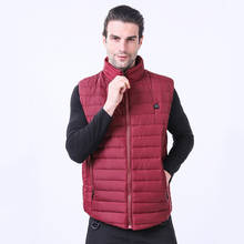 Colete masculino sem mangas aquecido, jaqueta inteligente com carregador usb, aquecimento elétrico 2020 2024 - compre barato