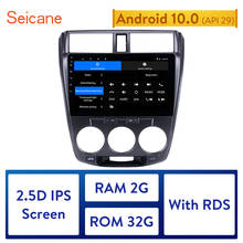 Seicane 10.1 Inch 2Din Android 10.0  Quad-Core Car Radio GPS Multimedia Player For 2011 2012 2013 2014 2015 2016 Honda CITY 2024 - buy cheap