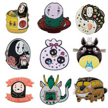 Childhood Anime Trinket Brooch Doraemo Fairydust Totoro Cartoon Badges Brooches Pins No Face Man Enamel Pin Jewelry 2024 - buy cheap