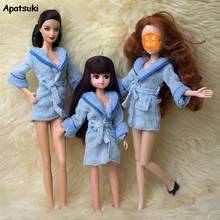 Pijama azul de invierno para Ropa de muñeca Barbie, accesorios para casa de muñecas Barbie BJD, ropa para dormir, juguete para muñecas, 1 unidad, 1/6 2024 - compra barato