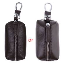 Men Women Synthetic Leather Car Key Ring Holder Case KeyChain Purse Bag Coin M6CC 2024 - buy cheap