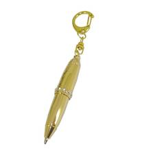 ACMECN 4pcs / lot Brass Mini Pen with Key Ring Novelty Design Gunmetal Ballpoint Pen Pocket Size Short Gifts Pen for Christmas 2024 - buy cheap