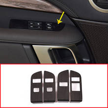 Moldura de botón de bloqueo Interior para niños, accesorio de ABS de grano de madera de roble para Land Rover DIscovery 5 LR5 2019 LHD 2024 - compra barato