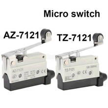1Pcs AZ-7121/TZ-7121 10A 250V 15A 380V Microswitch Self Reset Long Handle Waterproof Travel Limit Switch With Roller Lever 2024 - buy cheap