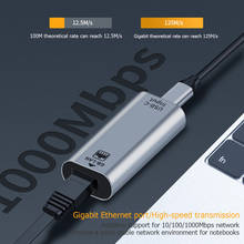 Гигабитная сетевая карта USB Тип C к RJ45 Ethernet адаптер для ноутбука смартфона Ethernet адаптер Сетевая карта 2024 - купить недорого