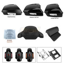 For Harley Touring Street Glide 14-20 Moto King Chopped Pack Trunk Backrest Pad/Fender Extension Fascia/Luggage Rack/Base Plate 2024 - buy cheap