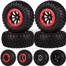 1:10 108 MILÍMETROS de borracha de Pneus e Jantes BeadLock 4 Pçs/set para 1/10 RC Crawler Carro HPI Traxxas Slash 10SC VKAR Caminhão Curso de Curta Duração 2024 - compre barato