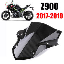 Ветрозащитный экран из углеродного волокна для мотоцикла Kawasaki Z900 Z 900 2017 2018 2019 2024 - купить недорого