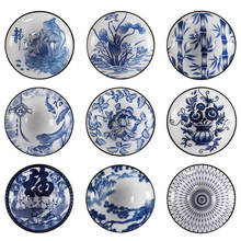 Xícara de porcelana wizamony azul e branco, pequeno, de cerâmica, com pino "ming bei", subestação de tigela de kung fu 2024 - compre barato