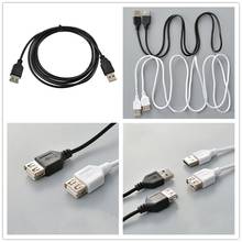 Cable de extensión USB 2,0 A macho hembra de alta velocidad, Cable de datos de carga, 1,5 M, color negro, gran oferta 2024 - compra barato