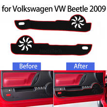 Protector interior de puerta de alfombra, cubierta de borde lateral para Volkswagen VW Beetle 2009, almohadilla antipatadas para puerta de coche, accesorios adhesivos 2024 - compra barato