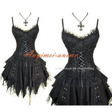 Fondcosplay-vestido estilo hip hop gótico Tripp Lolita Punk, corsé de algodón negro, falda, disfraz, hecho a medida [CK1258] 2024 - compra barato