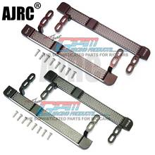 New2PCS Aluminium Alloy Left And Right Metal Side Pedals Foot Step Panel Anti-Skid Plate For 1/10 Traxxas TRX-4 RC Car Parts 2024 - buy cheap