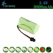 Bateria recarregável de 3000mah 3.6v para rc, brinquedos, carros, tanques de robôs nimh, pilhas aa 3.6v, 2400mah, pacote com 1 peça 2024 - compre barato