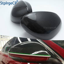 For Alfa Romeo Giulia 952 Stelvio 949 2016 - 2019 100% Real Carbon Fiber Side Wing Rearview Mirror Cap Case Shell Cover Trim 2024 - buy cheap