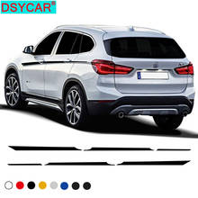 DSYCAR-Juego de pegatinas para puerta de coche, calcomanías para la cintura, raya lateral, decoración del cuerpo, decoración Exterior, F48 X1 para BMW, 1 Juego 2024 - compra barato