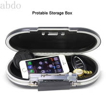 Mini Safe Box Security Portable Personal Safe Password Lock Jewelry Cash Card Phone Small Storage Boxes With Wire Rope 2024 - buy cheap