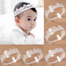 10pcs/Lot Pieces Crown Birthday Party Kids Lace Headband Girl Infant Hair Accessories Band Newborn Headwear Children Hairband 2024 - buy cheap