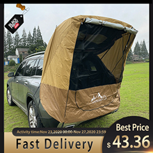 Многофункциональная автомобильная багажная палатка, тент от солнца, непромокаемый, задняя палатка, простой автодом для самостоятельного вождения, походов, барбекю 2024 - купить недорого