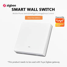 EU Tuya Zigbee 3.0 Smart Curtain Switch 10A Button Switches 100-240V Wireless Voice Control Work With Alexa Google Home 2024 - buy cheap