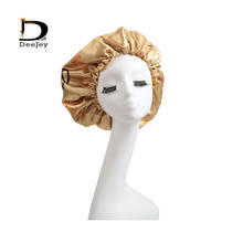 Wholesale High Quality Custom Logo Ladies Hair Bonnet Chinese Industry Woman Virgin Hair Silk Flap Bonnet Hair Wrap 2024 - buy cheap