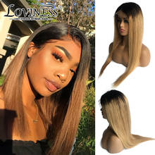 4x4 Blonde Lace Front Ombre Human Hair Balayage Wig Closure Pre plucked Cheap Highlight Closure Straight Remy Hair Black Women 2024 - buy cheap