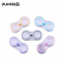 Contact Lens Cleaner Case Box Colorful Plastic Container Storage Holder Cosmetic Contact Lenses Cleaning Tools 2024 - buy cheap
