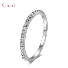 Fashion New Arrival GIEMI Sparkling Crystals Paved Tiny Rings For Women Girls Wife Birthday Anniversary Gift Hot 2024 - buy cheap