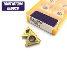 10PCS TCMT16T304 MA UE6020 carbide inserts Turning tool TCMT 16T304 Lathe Tools Milling cutter CNC tool 2024 - buy cheap