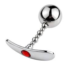 New Metal ANAL Plugs ANAL Sex Toys For Women & Men ANAL Bead ANAL Tube Sex Product SLIVER 2024 - buy cheap