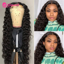 AliPearl Hair 4x4 Closure Wig Peruvian Loose Deep Lace Closure Human Hair Wigs For Black Women Pre Plucked 180 250 Density 2024 - buy cheap