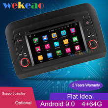 Wekeao 7" 2 Din Android 9.0 Car Radio Automotivo For Fiat chroma Idea Panda Car Multimedia Player 4G Stereo Auto GPS 2003-2011 2024 - buy cheap