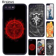 Krajews Anime Fullmetal Alchemist Coque Phone Case For iPhone 5 6S 7 8 Plus 11 12 13 Pro X XR XS Max Samsung Galaxy S6 S8 S9 S10 2024 - buy cheap