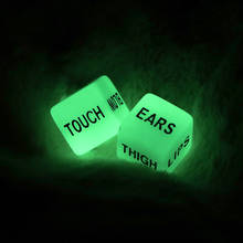 2pcs  Funny Cubes For Adult Sex Dice Playing Games For Couples Sex Cubes Night Light Valentines Day Gift 2024 - buy cheap