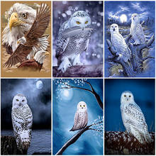 DIY Owl 5D Diamond Painting Full Round Drill Animal Diamond Embroidery Mosaic Cross Stitch Rhinestone Wall Art Home Decor 2024 - buy cheap