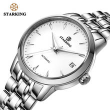 StarKing Women watch Automatic Stainless Steel Leather White Dial WristWatch Auto Date Ladies Mechanical Relogio Feminino 2024 - buy cheap