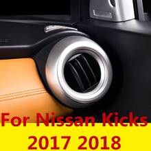 Cubierta de salida lateral para Nissan Kicks 2017 2018, pegatina decorativa de ventilación lateral, marco de Panel, accesorios de parche 2024 - compra barato