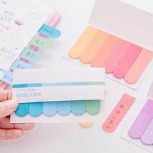 100/120 sheets/pack Cute Gradient N Times Memo Pad Paper Sticky Notes Kawaii Stickers Stationery Papeleria School Supplies 2024 - buy cheap