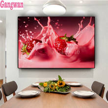 full square round diamond painting Kitchen Bar Decor Colorful Fruit Strawberry Embroidery 5D DIY Rhinestone Cross Stitch art 2024 - buy cheap