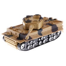 1/32 German Tiger Battle Tank WWII Army Vehicle Model Toy - Camouflage Earth Yellow 2024 - buy cheap