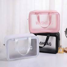 1PC Transparent Large Capacity Travel Cosmetic Wash Bag Zippered Toiletry Makeup Storage Pouch 2024 - buy cheap