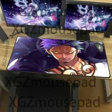 Xgz mouse pad com borda de bloqueio de precisão, anime, teclado personalizado, mesa de borracha, antiderrapante xxl, grande 2024 - compre barato