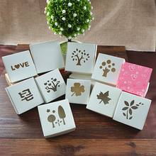 White Paper Hollow Box Handmade Soap Wedding Favor Jewel Gift Candy Accessories Packaging Window Boxes 2024 - buy cheap