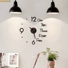 DIY digital Wall Clock 3D Mirror Surface Sticker Silent Acrylic Clock Home Office Decor Wall Clock for Bedroom Living Room Decor 2024 - buy cheap