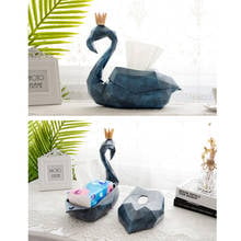 tissue box holder home decor storage box cover organizer luxury wedding resin Flamingo figurine for tabletop animal statue gift 2024 - buy cheap