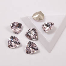 YANRUO-diamantes de imitación de alta calidad para uñas, forma de cristal con Strass Trilliant, 12mm, 17mm, gemas para Nail Art 2024 - compra barato