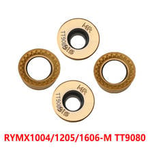 RYMX-insertos de carburo de RYMX1004-ML TT9080, herramienta de torneado redondo, cortador de torno CNC, Original, RYMX1205-M, 1004, 1205, 1606, 10 Uds. 2024 - compra barato