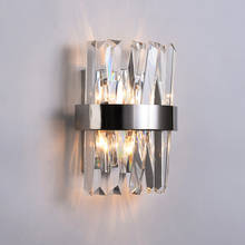 New Modern Crystal Wall Lamp Sconce LED Indoor Light Fixtures For Home Decor Bedroom Bathroom Corridor Mirror 2024 - buy cheap