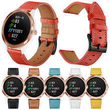 20mm pulseira de couro para garmin venu/sq cinta para samsung galaxy assista 4 3 clássico 42mm 46mm 41mm pulseira ativa 2 40mm 44mm cinto 2024 - compre barato